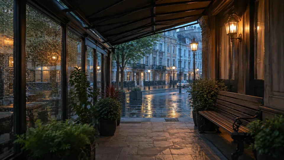 伦敦雨天 · 计划也会转弯的场景预览